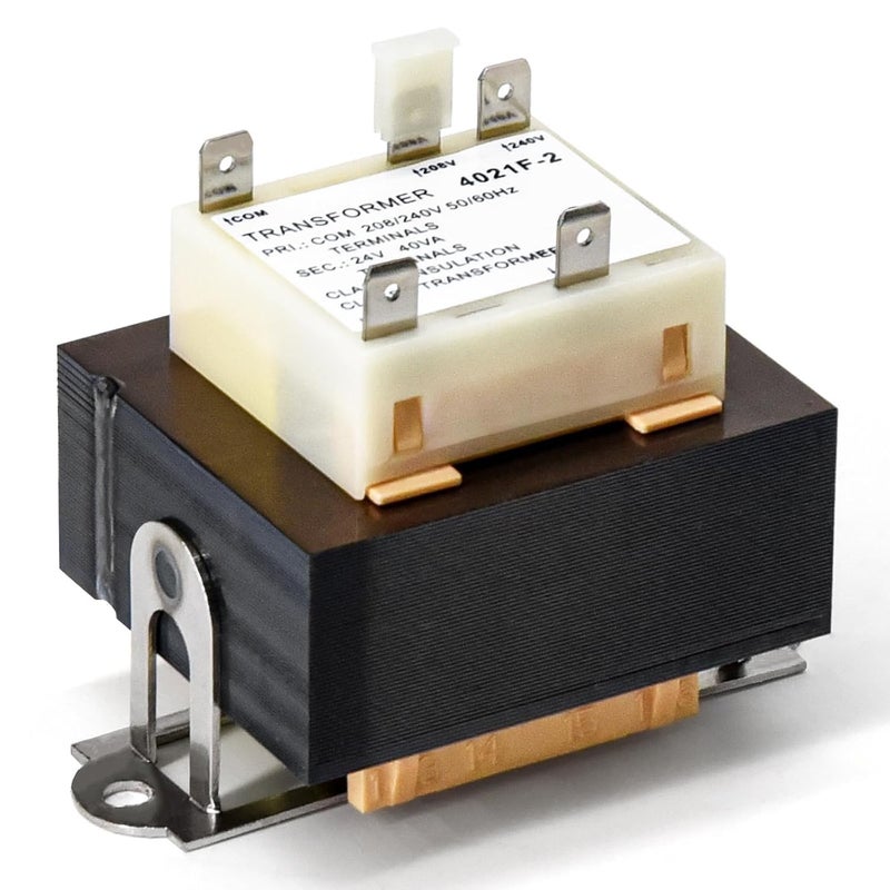 Criditpid Air Conditioner HVAC Furnace Transformer Replacement for Luxaire York Coleman S1-02518452700, Tyco Electronics 4000-09E07AE15, 40VA 208/240V to 24V Transformer with Terminals - Image 1